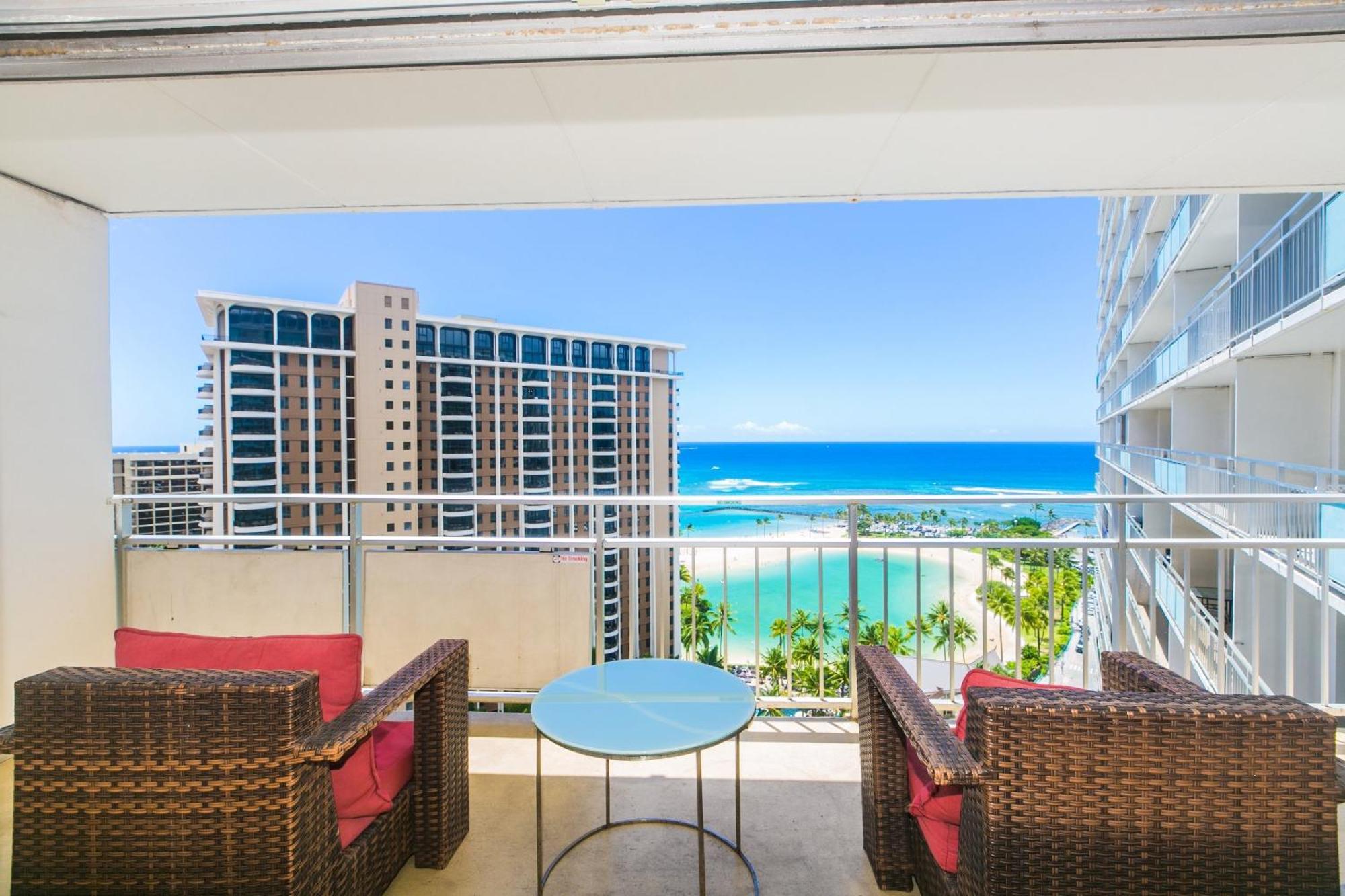 Ilikai Tower One Bedroom Lagoon View Waikiki Condos With Lanai & Free Wifi Honolulu Camera foto